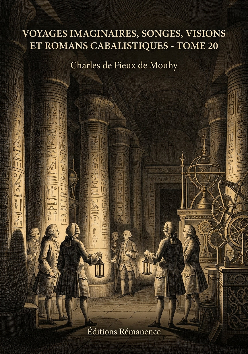 Livre Voyages imaginaires, songes, visions et romans cabalistiques - Tome 21 par Charles de Fieux de Mouhy - Couverture - Editions Remanence