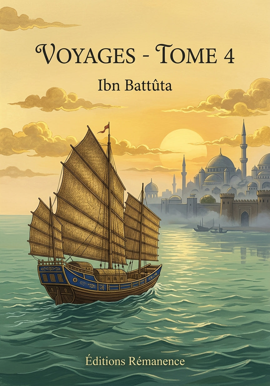 Livre Voyages - Tome 4 par Ibn Battûta - Couverture - Editions Remanence