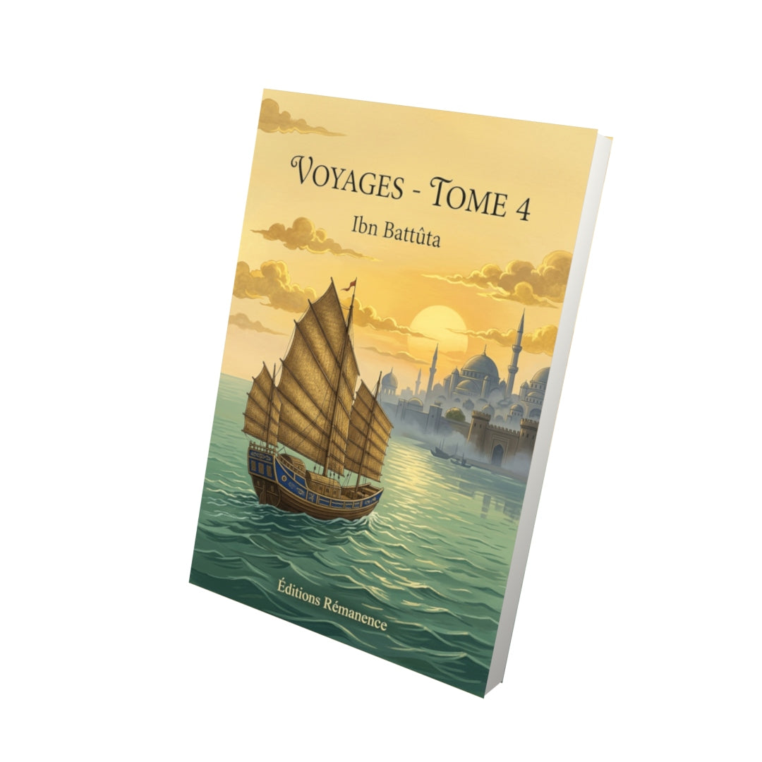 Livre Voyages - Tome 4 par Ibn Battûta - Vue 3D - Editions Remanence