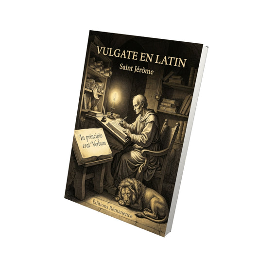 Livre Vulgate en latin - Saint Jérôme - Vue 3D - Editions Remanence