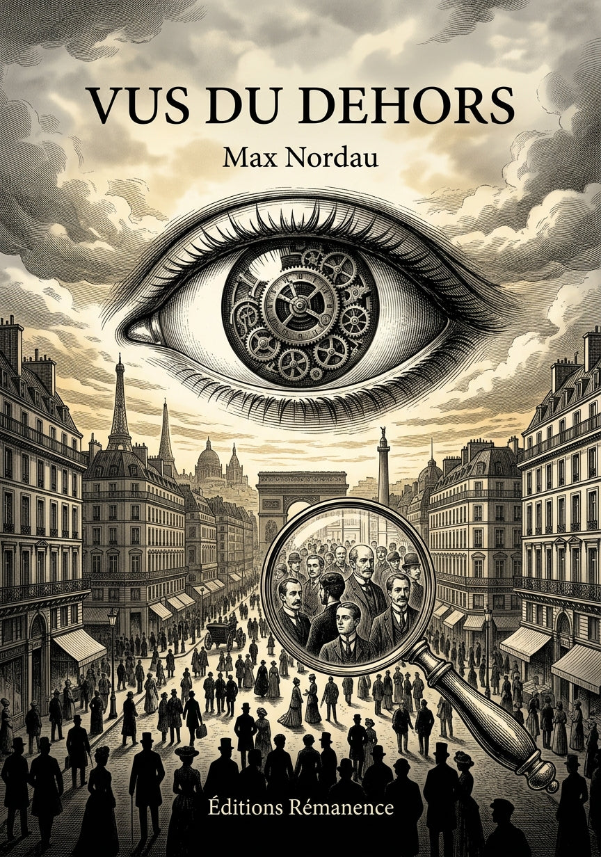 Livre Vus du dehors par Max Nordau - Couverture - Editions Remanence