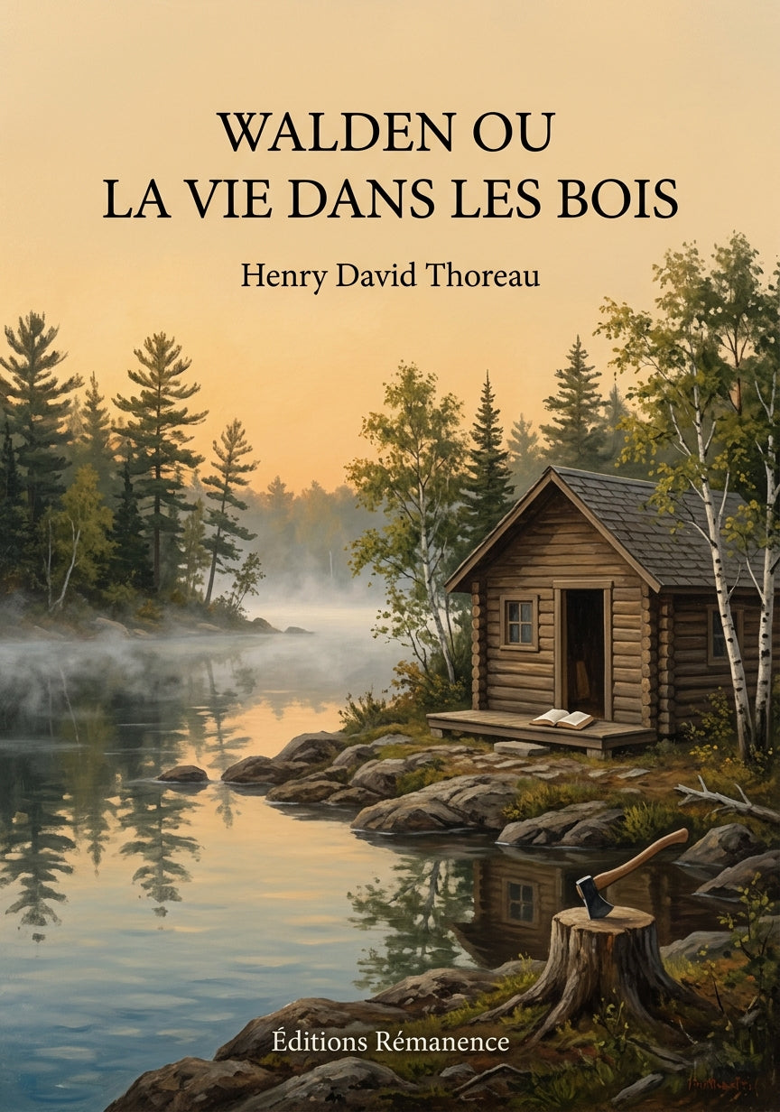 Livre Walden ou la vie dans les bois par Henry David Thoreau - Couverture - Editions Remanence
