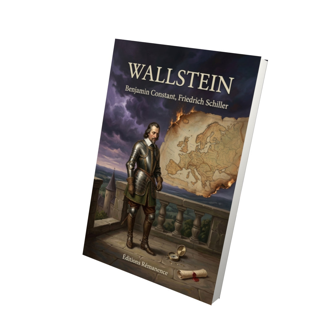 Livre Wallstein par Benjamin Constant, Friedrich Schiller - Vue 3D - Editions Remanence