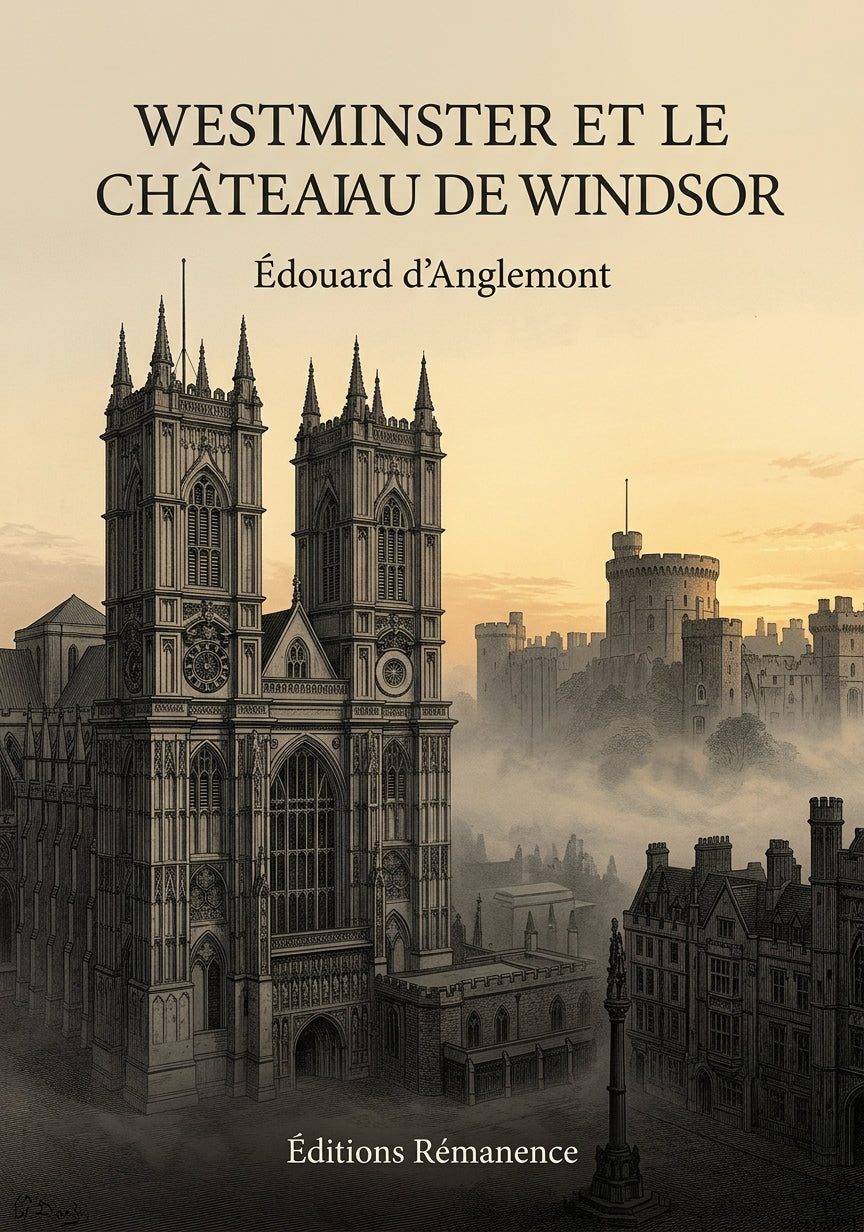 Livre Westminster et le Château de Windsor par Édouard d’Anglemont - Couverture - Editions Remanence