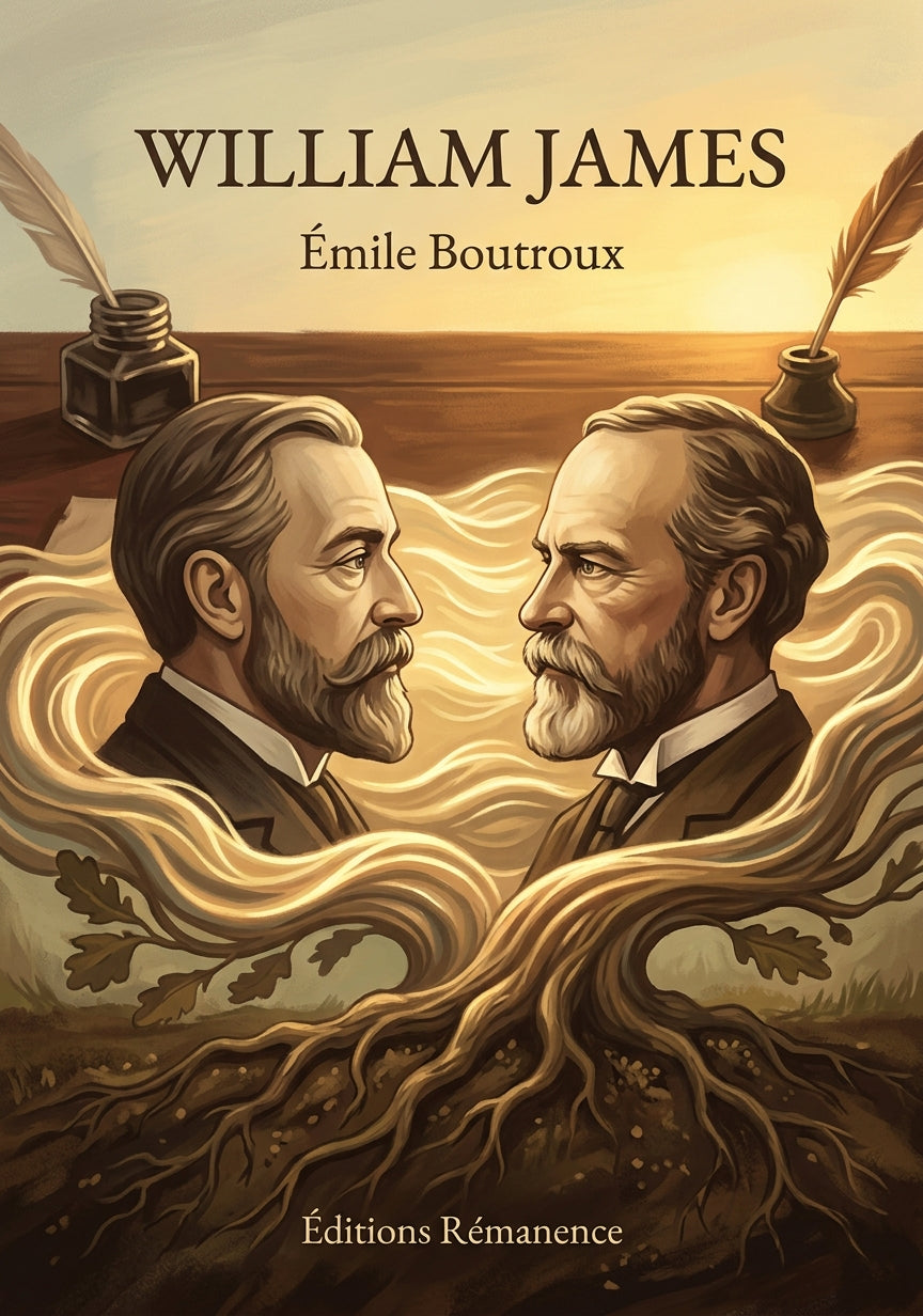 Livre William James par Émile Boutroux - Couverture - Editions Remanence