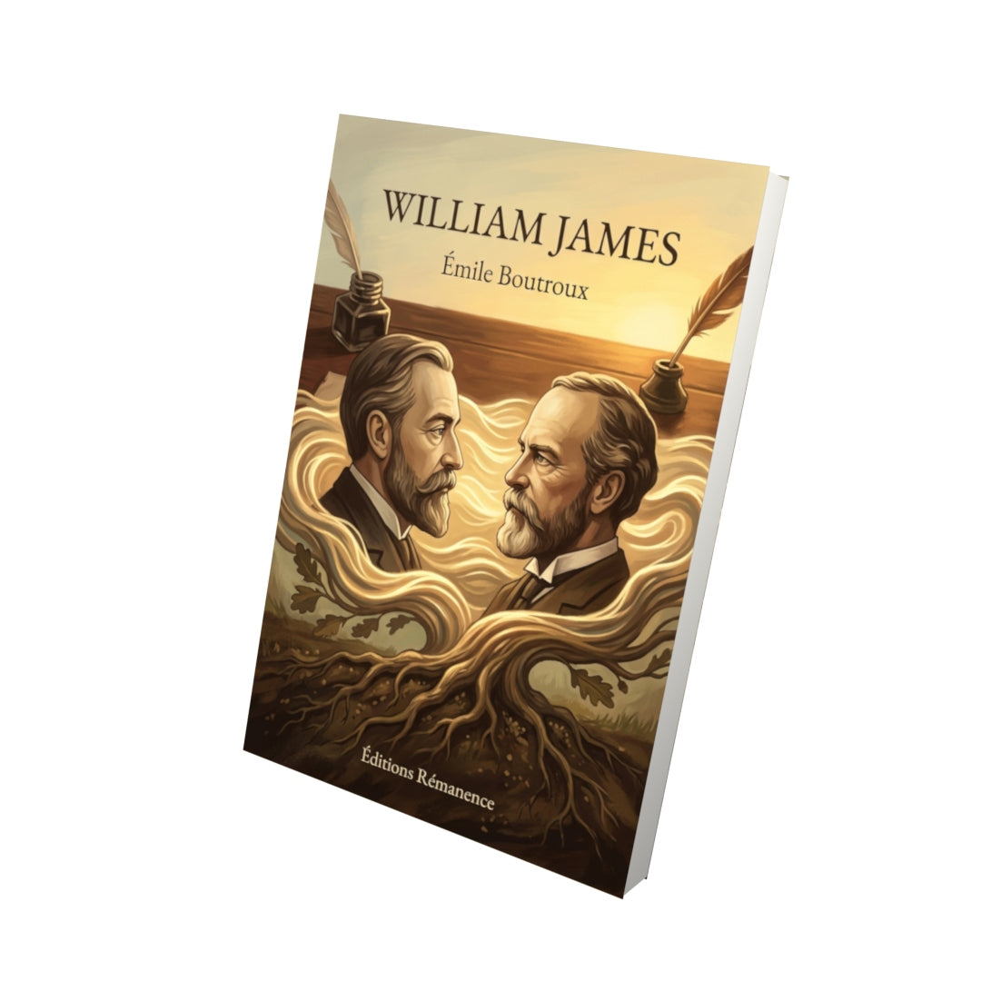 Livre William James par Émile Boutroux - Vue 3D - Editions Remanence