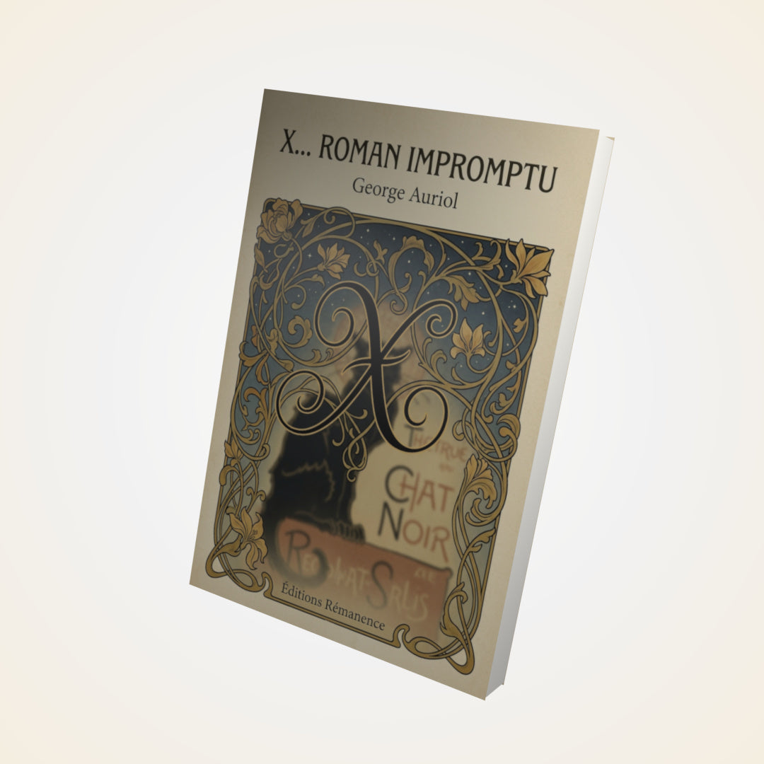 Livre X... Roman impromptu - George Auriol - Couverture 3D