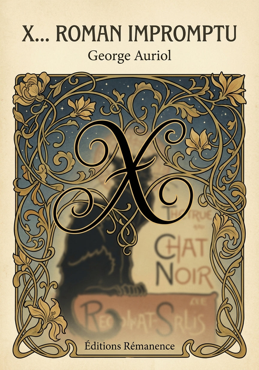 X... Roman impromptu - George Auriol (Couverture)
