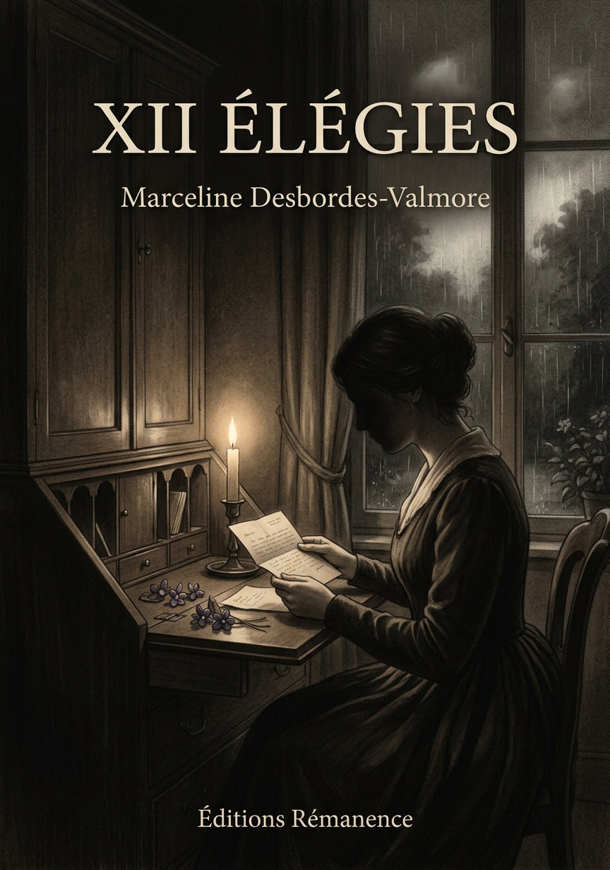 Livre XII Élégies par Marceline Desbordes-Valmore - Couverture - Editions Remanence