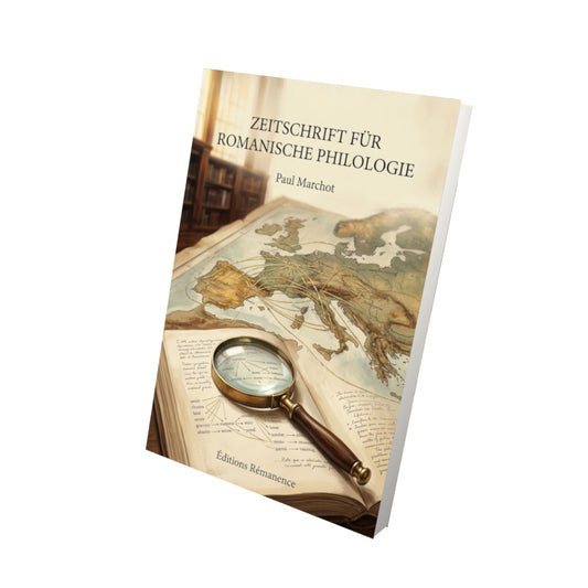 Livre Zeitschrift für romanische Philologie par Paul Marchot - Vue 3D - Editions Remanence