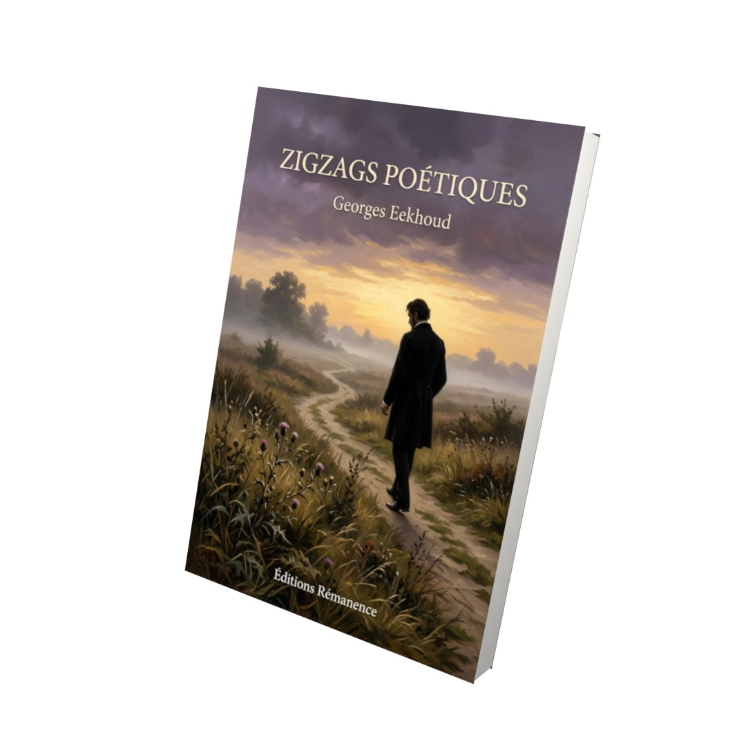 Livre Zigzags poétiques par Georges Eekhoud - Vue 3D - Editions Remanence