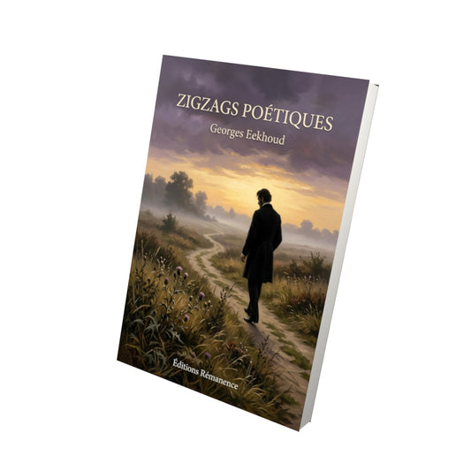 Livre Zigzags poétiques par Georges Eekhoud - Vue 3D - Editions Remanence