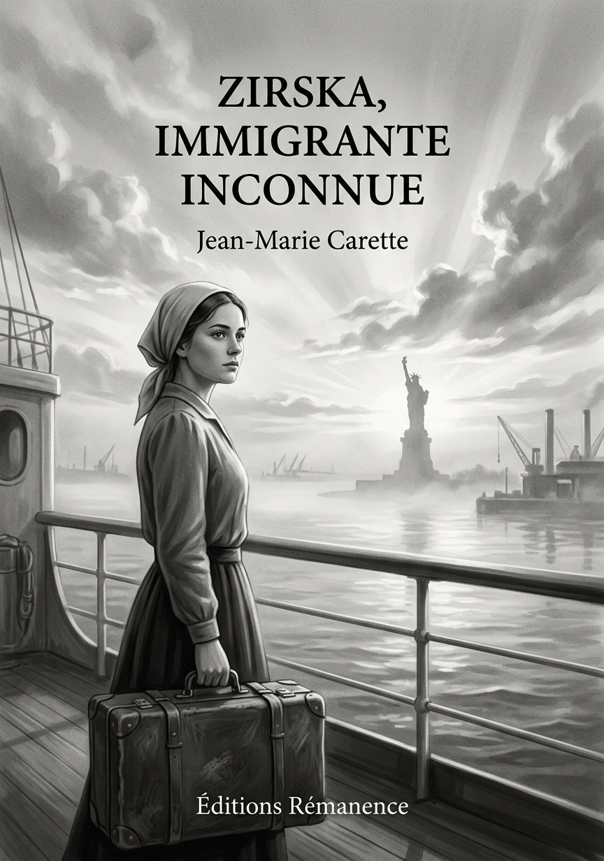 Livre Zirska, immigrante inconnue par Jean-Marie Carette - Couverture - Editions Remanence