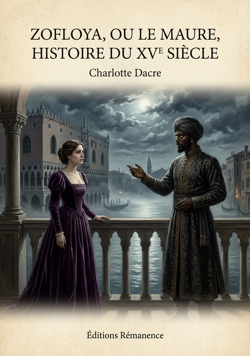 Zofloya, ou le Maure, Histoire du XVe siècle - Charlotte Dacre (Couverture)