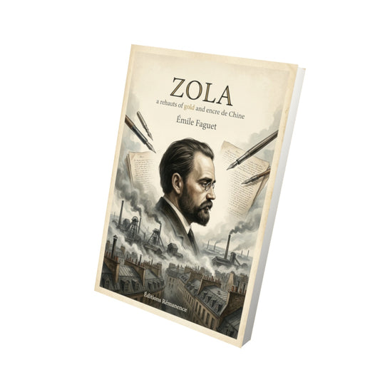 Livre Zola - Émile Faguet - Vue 3D - Editions Remanence