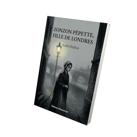 Livre Zonzon Pépette, fille de Londres par André Baillon - Vue 3D - Editions Remanence
