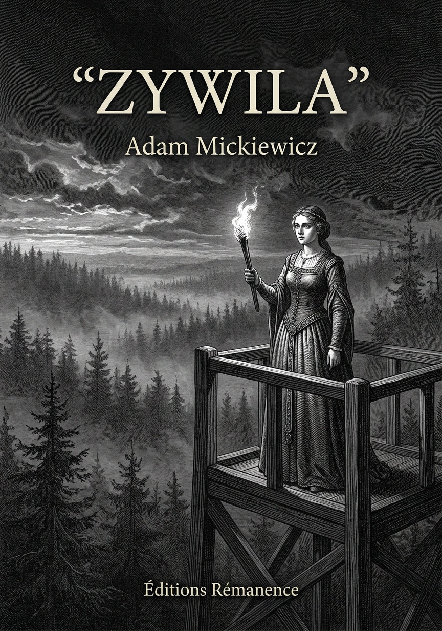 Livre Zywila par Adam Mickiewicz - Couverture - Editions Remanence