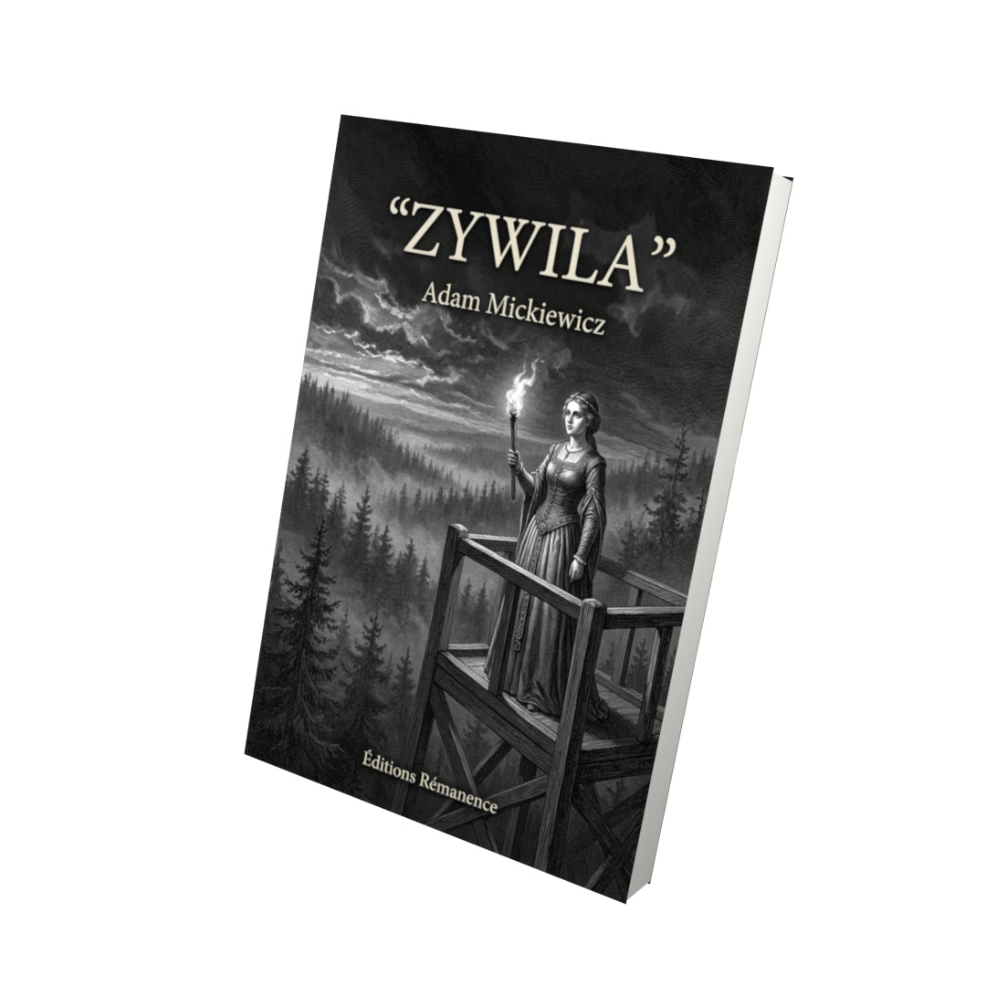 Livre Zywila par Adam Mickiewicz - Vue 3D - Editions Remanence