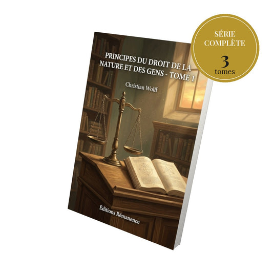 Principes du droit de la nature et des gens – série complète en 3 tomes