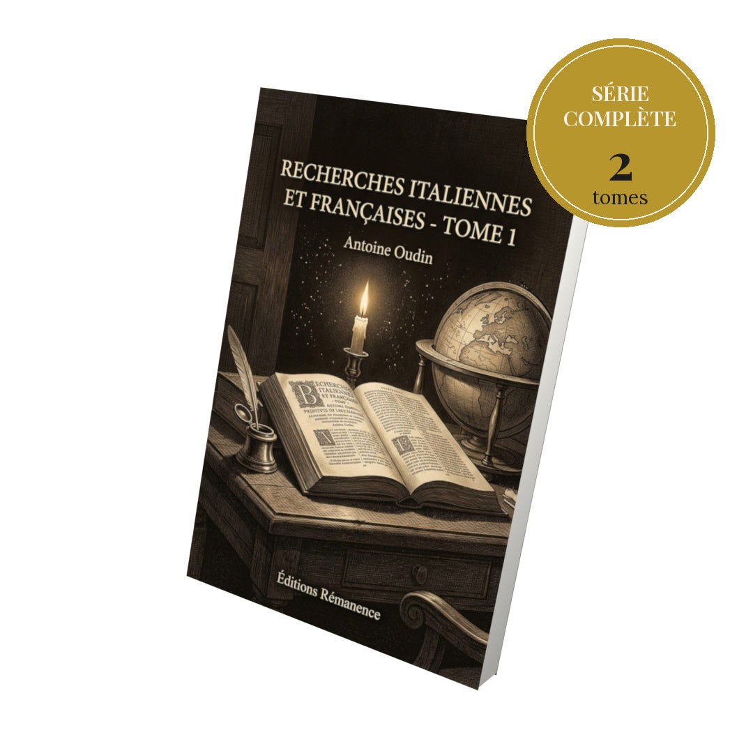 Recherches italiennes et françaises – série complète en 2 tomes