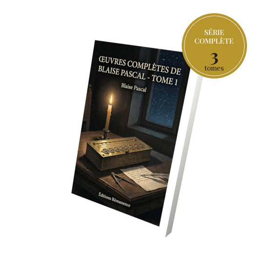 Œuvres complètes de Blaise Pascal – série complète en 3 tomes