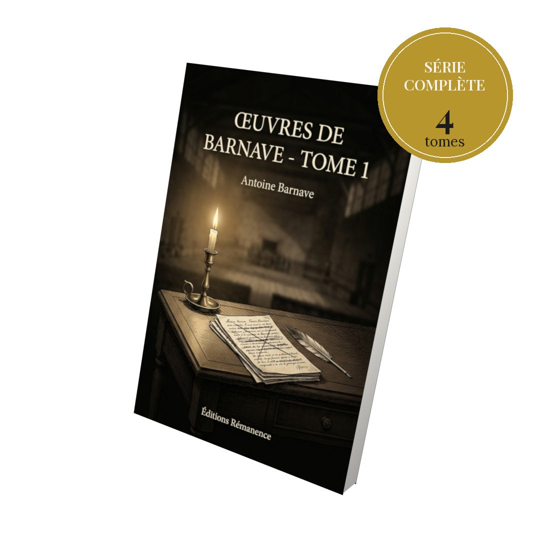 Œuvres de Barnave – série complète en 4 tomes