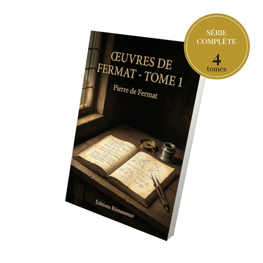 Œuvres de Fermat – série complète en 4 tomes