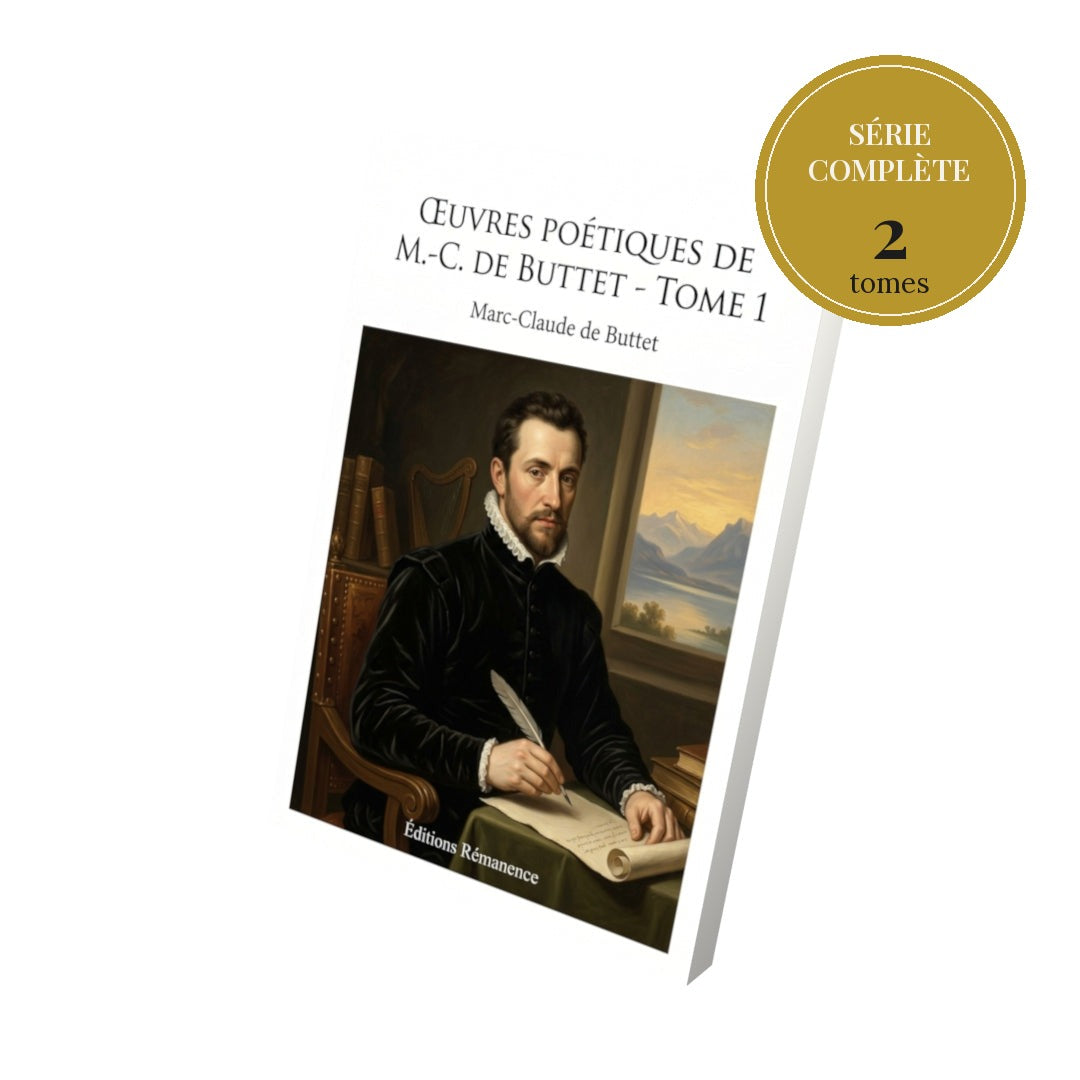 Œuvres poétiques de M.-C. de Buttet – série complète en 2 tomes